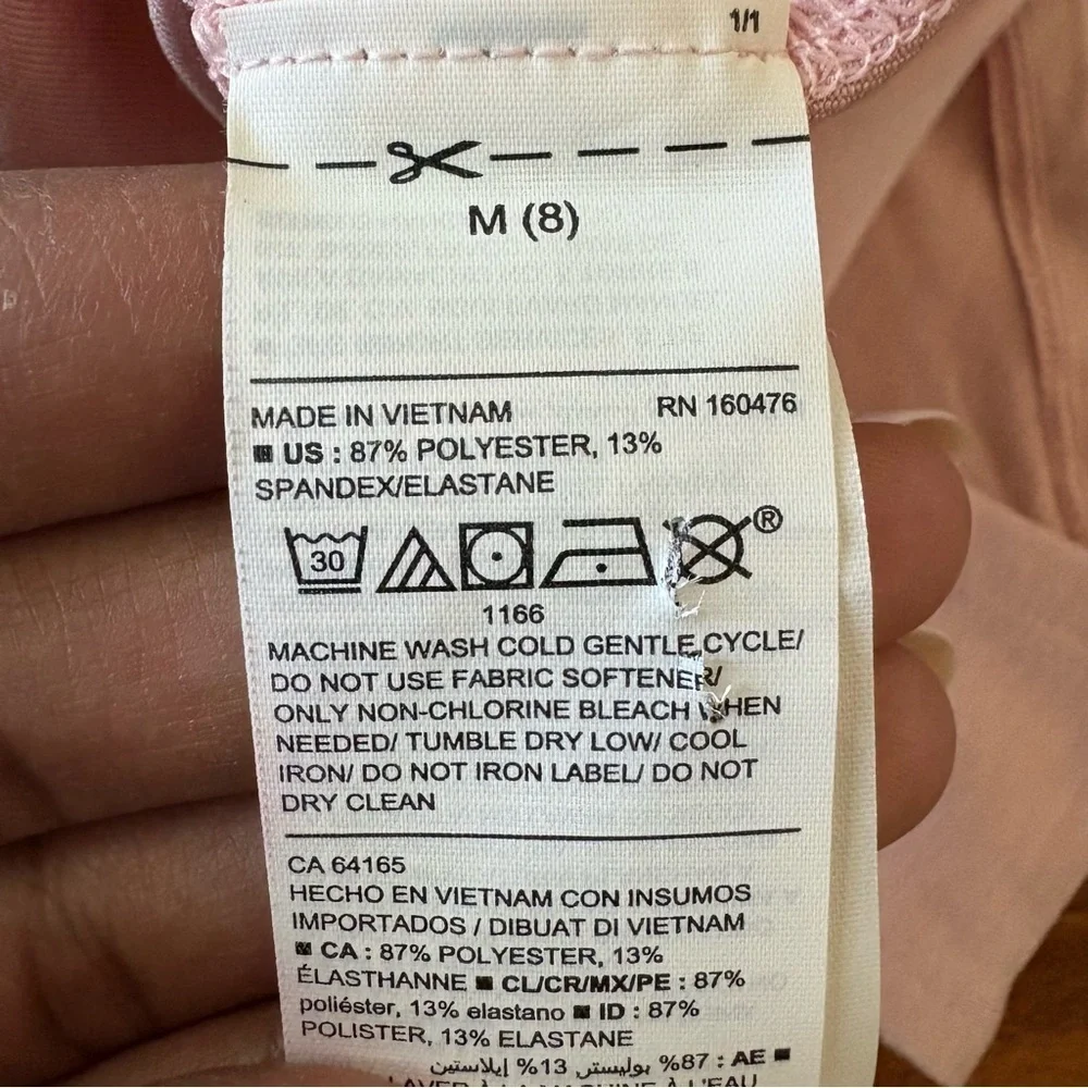 NWOT Girls Old Navy Active Leotard Mesh Skirt Coord Set Pink 8 Ballet Dance Tutu